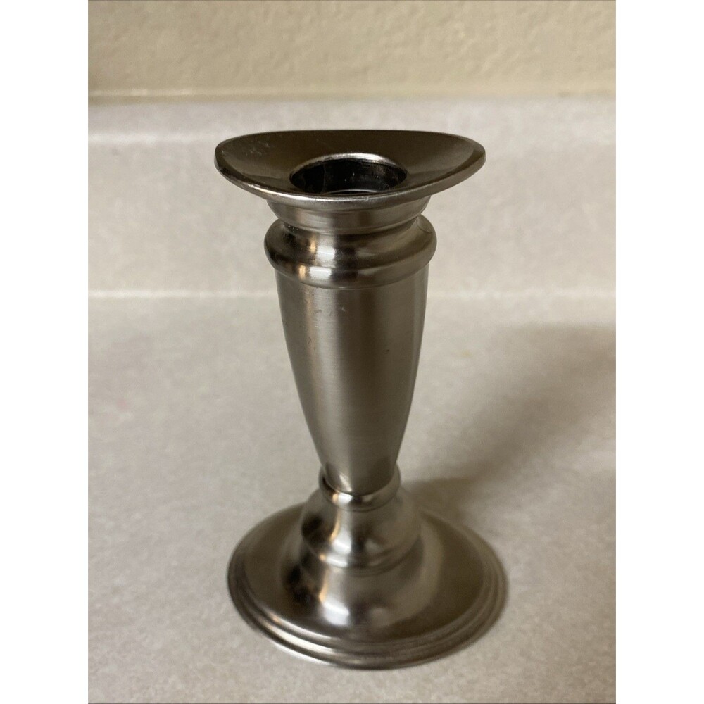 VALERIE PARR HILL Stainless Steel Silver Candle Stick Holder